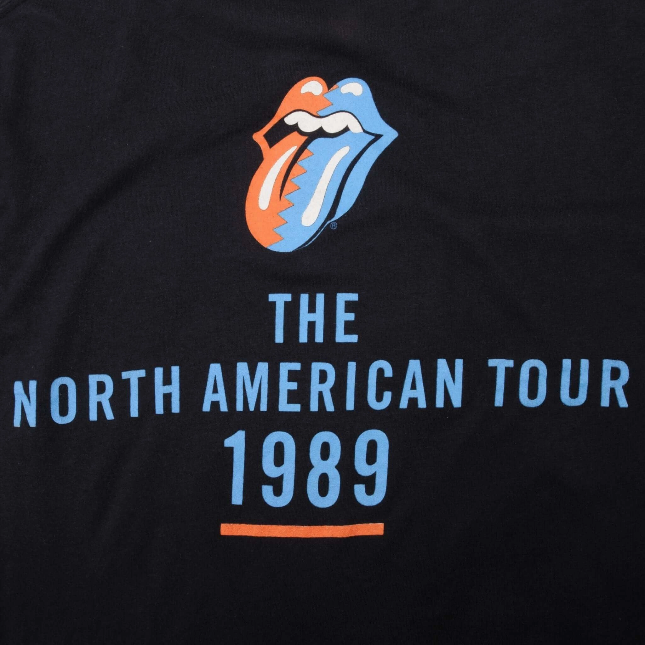 VINTAGE ROLLING STONES THE NORTH AMERICAN TOUR TEE SHIRT 1989 SMALL MADE IN USA
