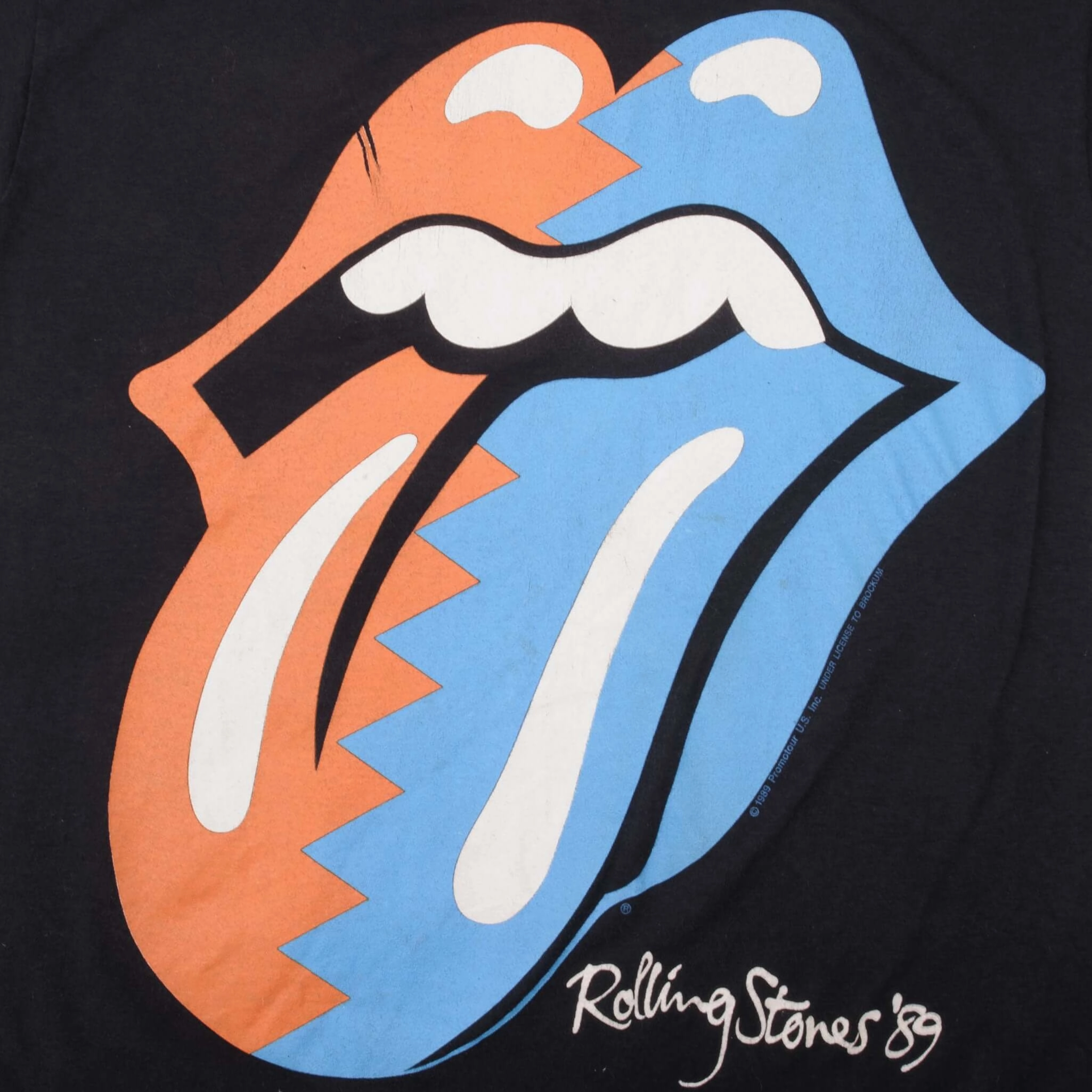 VINTAGE ROLLING STONES THE NORTH AMERICAN TOUR TEE SHIRT 1989 SMALL MADE IN USA