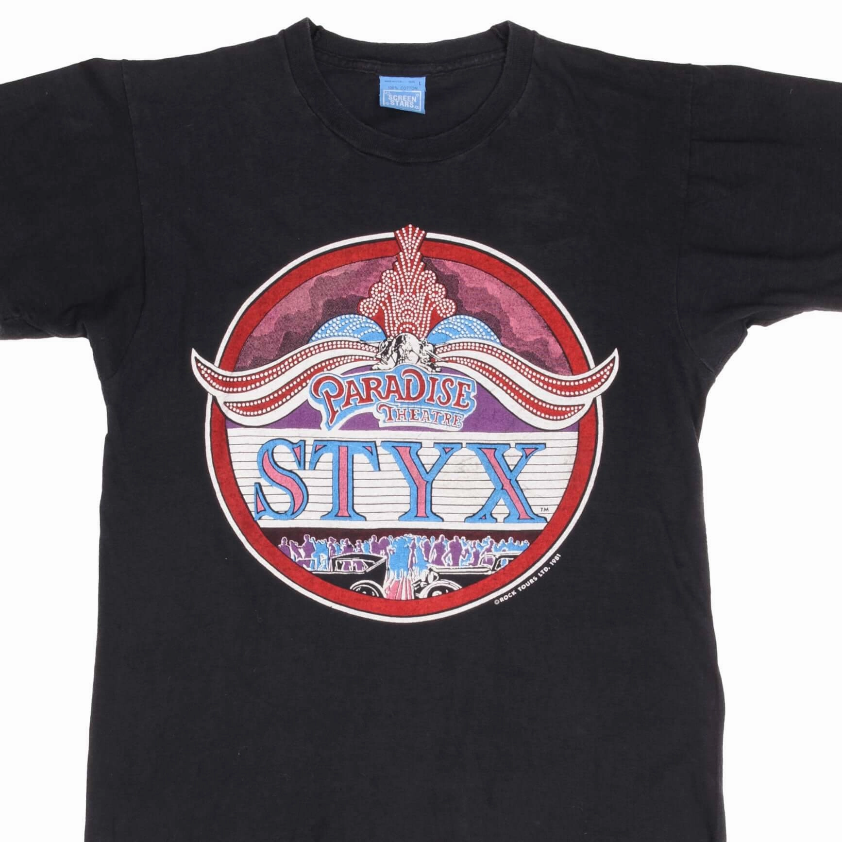 VINTAGE STYX ROCK TOUR 1981 TEE SHIRT SIZE SMALL MADE IN USA