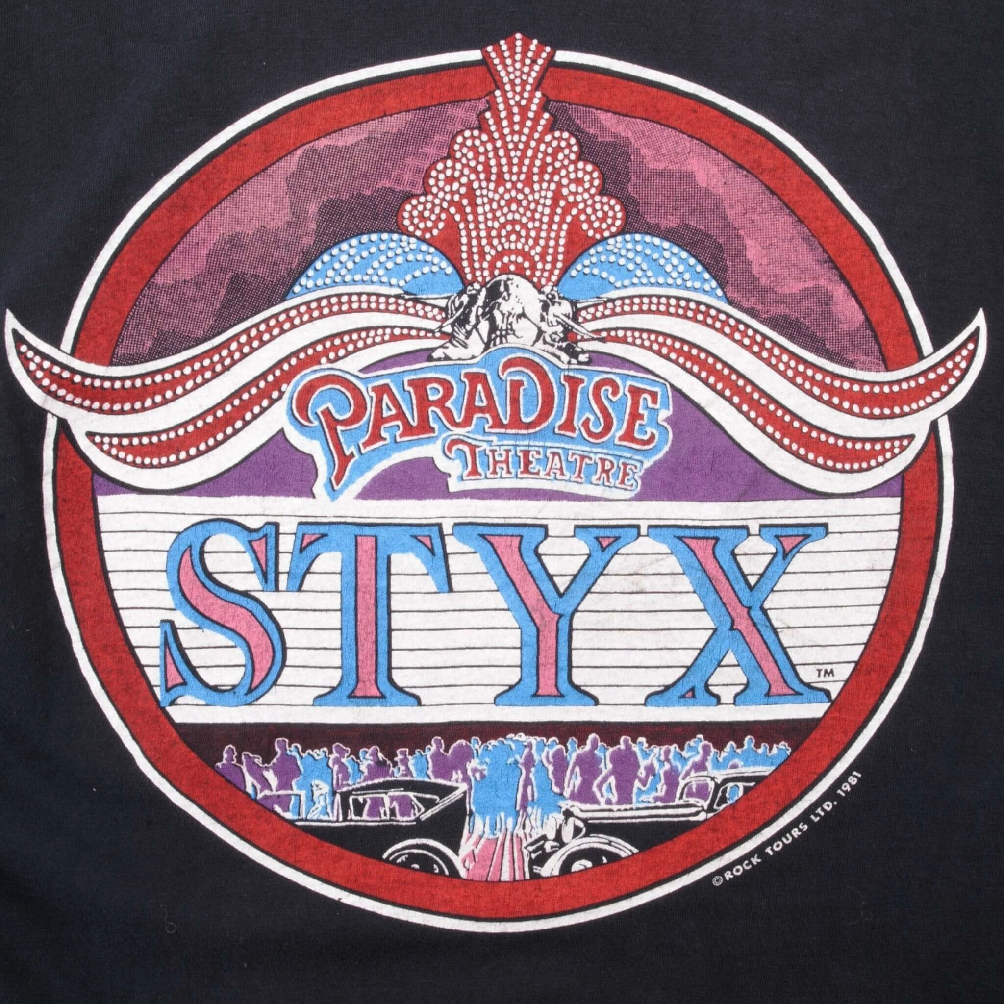 VINTAGE STYX ROCK TOUR 1981 TEE SHIRT SIZE SMALL MADE IN USA
