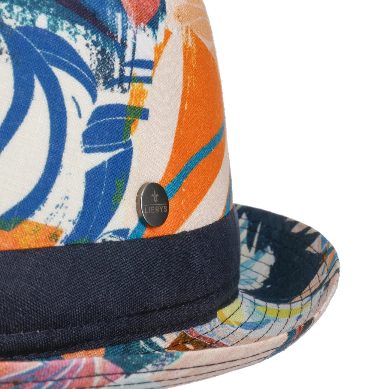 Volcaro Pork Pie Linen Hat by Lierys