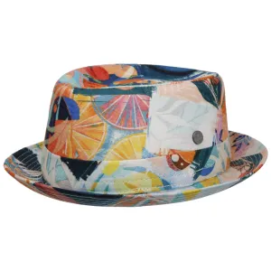 Volcaro Pork Pie Linen Hat by Lierys