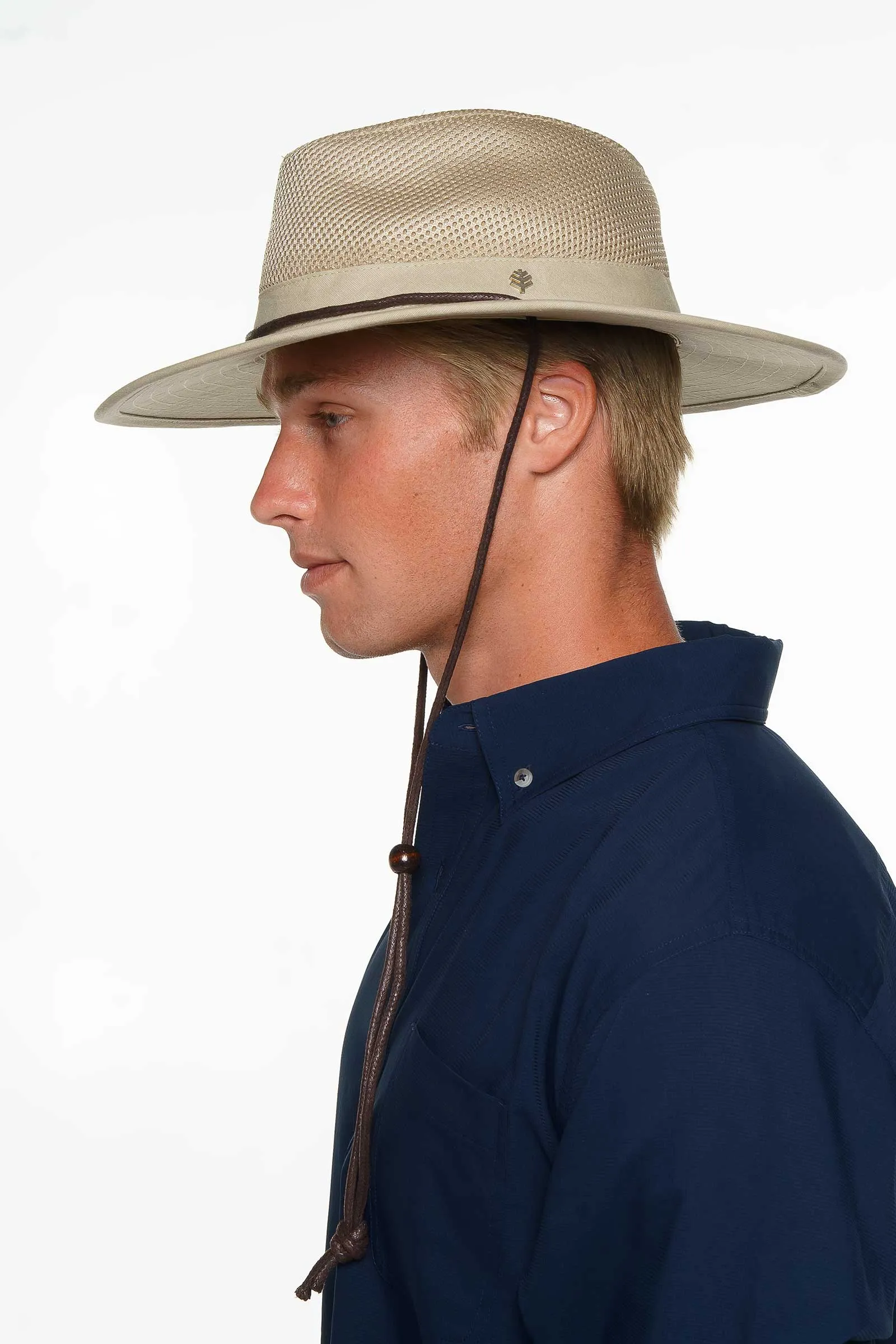 Walkabout Vented Hat Waxed Cotton | Khaki