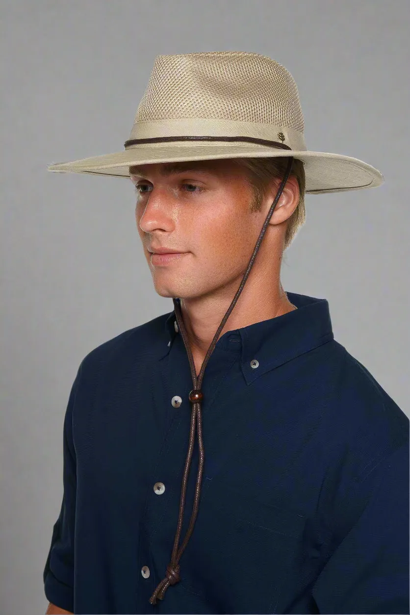 Walkabout Vented Hat Waxed Cotton | Khaki