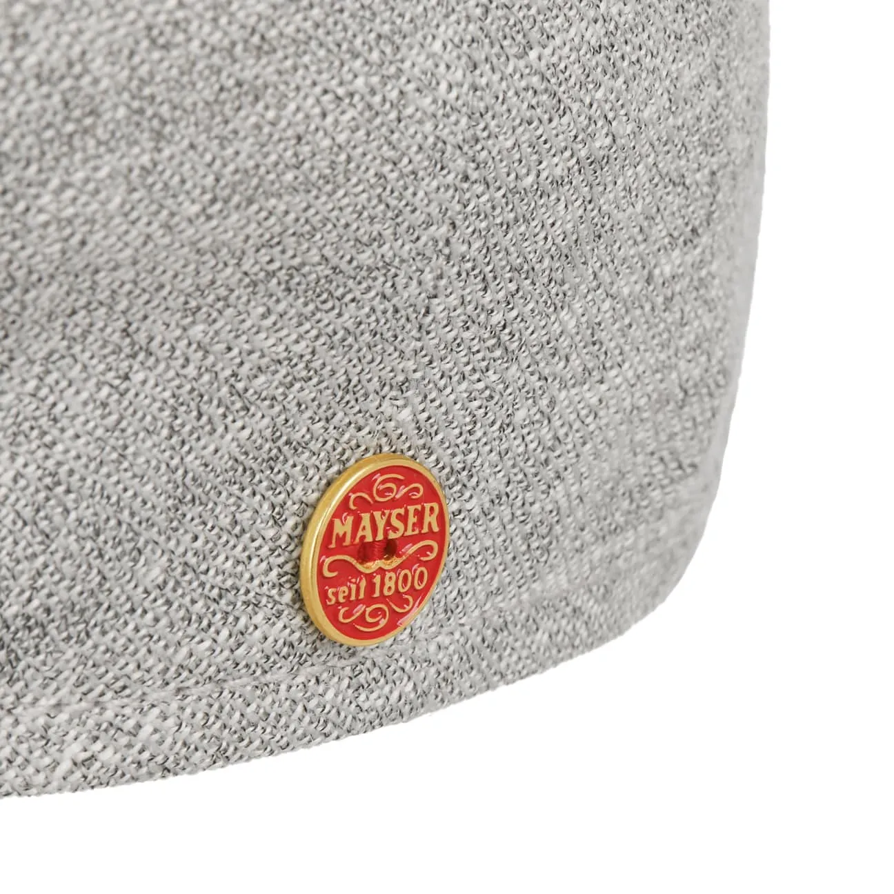 Wallace Linen Flat Cap by Mayser