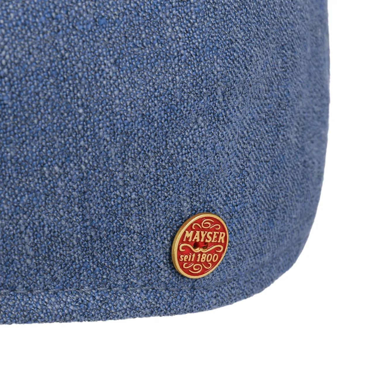 Wallace Linen Flat Cap by Mayser