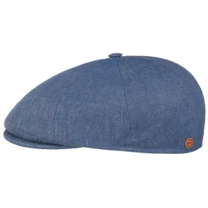Wallace Linen Flat Cap by Mayser